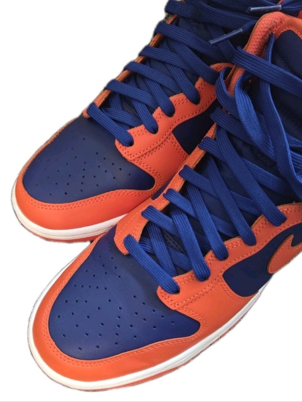 Nike Dunk High New York Knicks Orange/Royal Blue Men Size 10.5 DD1399-800 - Picture 4 of 16